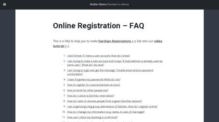 
                            7. Online Registration - FAQ - Mother Meera