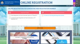 
                            2. online registration for generating web registration number