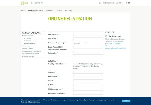 
                            11. Online Registration - Goethe-Institut Äthiopien