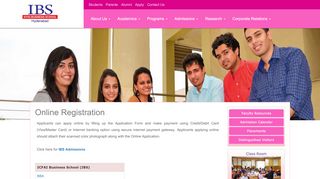 
                            8. Online Registration | IBS Hyderabad