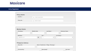 
                            5. Online Registration Loading... Policy Details Card No. * Card No ...