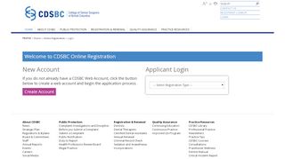 
                            11. Online Registration Login - College of Dental Surgeons of BC