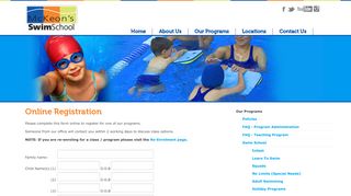 
                            13. Online Registration « McKeon's Swim School : Swimming lessons and ...