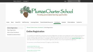 
                            6. Online Registration - Plumas Charter School