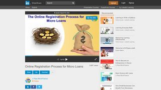 
                            10. Online Registration Process for Micro Loans L-Pesa ... - SlideShare