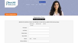 
                            4. Online Registration | Rauias