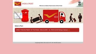 
                            2. Online Registration service for Postal exams India Post