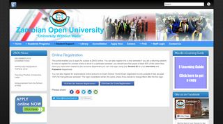 
                            9. Online Registration – Zambian Open University