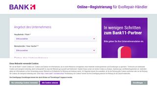 
                            4. Online-Registrierung für Kfz-Händler (evoRepair) | Bank11