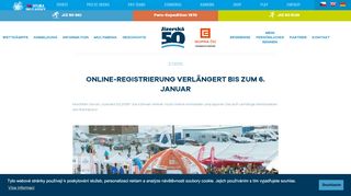 
                            9. Online-Registrierung verlängert bis zum 6. Januar | 53. CEZ ...