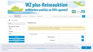 
                            13. Online-Reiseauktion der Westdeutschen Zeitung ... - WZ Reiseauktion