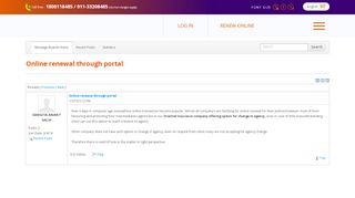 
                            8. Online renewal through portal - Agent Discussion Forum - OICL ...