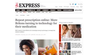 
                            6. Online repeat prescriptions: More Britons turning to technology for ...