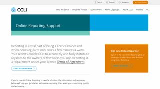 
                            3. Online Reporting Support – CCLI