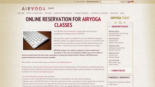 
                            3. Online reservation for AIRYOGA Classes | AIRYOGA Zurich
