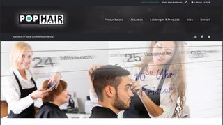 
                            4. Online Reservierung für Ihren Friseur-Termin - POPHAIR