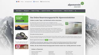
                            9. Online Reservierungsportal für Alpenvereinshütten Alpenverein