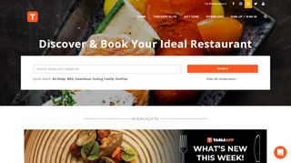 
                            11. Online Restaurants Reservations Made Easy and Free! | TABLEAPP