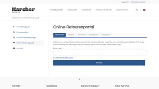 
                            7. Online-Retourenportal - Karcher AG