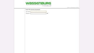 
                            13. Online sales application login: - Wassenburg Medical