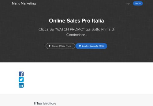 
                            3. Online Sales Pro Italia | Mans Marketing