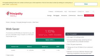 
                            9. Online savings account | Principality | e-Saver