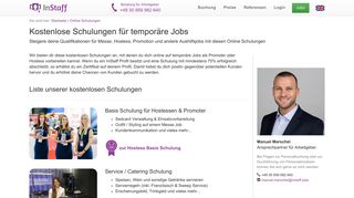 
                            6. Online Schulungen für temporäre Jobs - InStaff