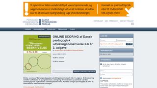 
                            3. ONLINE SCORING af Dansk pædagogisk udviklingsbeskrivelse 0-6 år ...