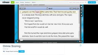 
                            12. Online Scoring on Vimeo