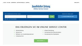 
                            5. Online Service Center der Saarbrücker Zeitung