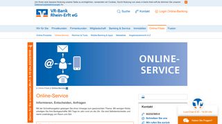 
                            4. Online-Service - VR-Bank Rhein-Erft eG