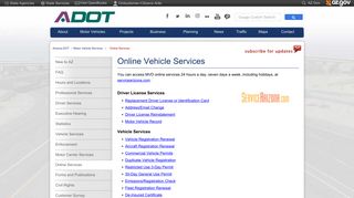 
                            11. Online Services - AZDOT.gov