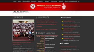 
                            9. Online Services – Batangas State University