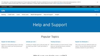 
                            3. Online Services - Citibank Australia