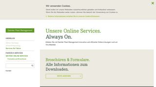 
                            2. Online Services – Daimler Fleet Management
