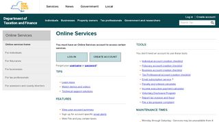 
                            7. Online Services - Department of Taxation and Finance - NY.gov