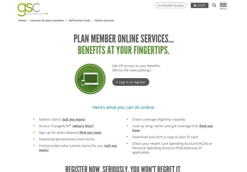 
                            2. Online Services for Health Plan Members - Green Shield Canada
