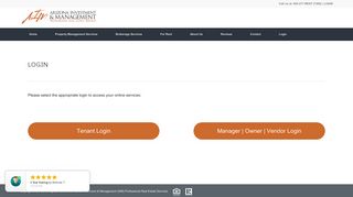 
                            6. Online Services Login | AIM Real Estate Services - Arizona Investment ...
