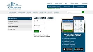 
                            10. Online Services Login - Cincinnati Insurance