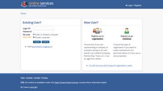 
                            9. Online Services - Login to Online Services