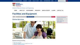 
                            6. Online Services - MSE-NTU - Nanyang Technological University