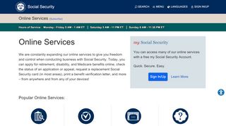
                            5. Online Services | Social Security Administration