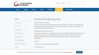 
                            1. Online-Services - Stadtwerke Garbsen