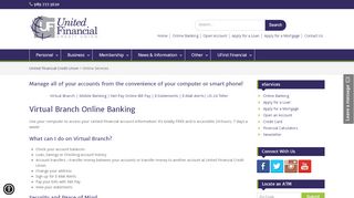 
                            12. Online Services – United Financial Credit Union