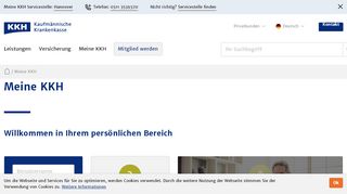 
                            2. Online-Servicezentrum | KKH Kaufmännische Krankenkasse