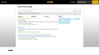 
                            3. Online Share Trading - ASB Bank