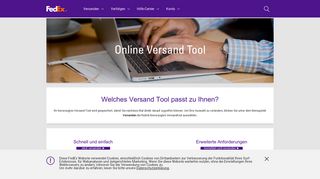 
                            2. Online Shipping Tool - FedEx | Deutschland