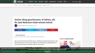 
                            7. Online-Shop geschlossen: 4 Fakten, die ihr zum Redcoon-Ende ...