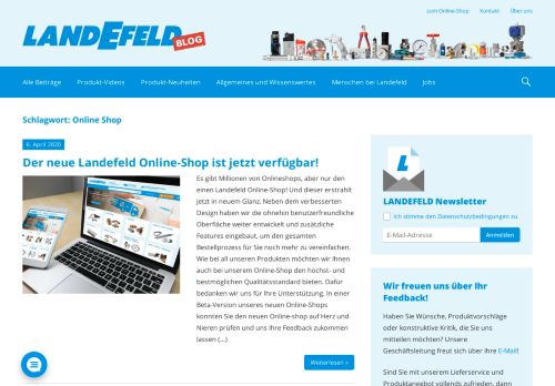 
                            2. Online Shop – Landefeld Unternehmensblog
