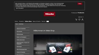 
                            2. Online-Shop - Miele